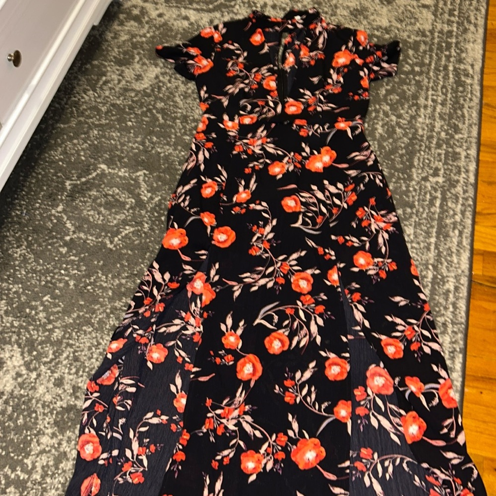Double Slit Maxi Dress